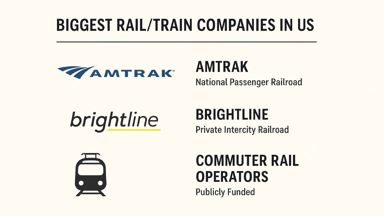 Top 3 Largest Passenger Train Companies in the United States